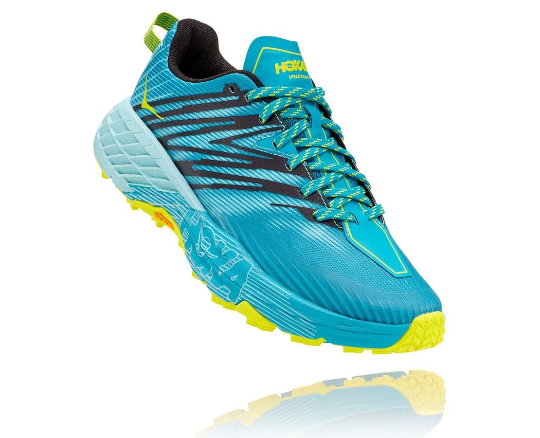 Hoka One One Speedgoat 4 South Africa - Womens Trail Running Shoes - Turquoise / Blue,PJIYZ-5064